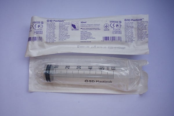 BD 50ml luer lok syringe