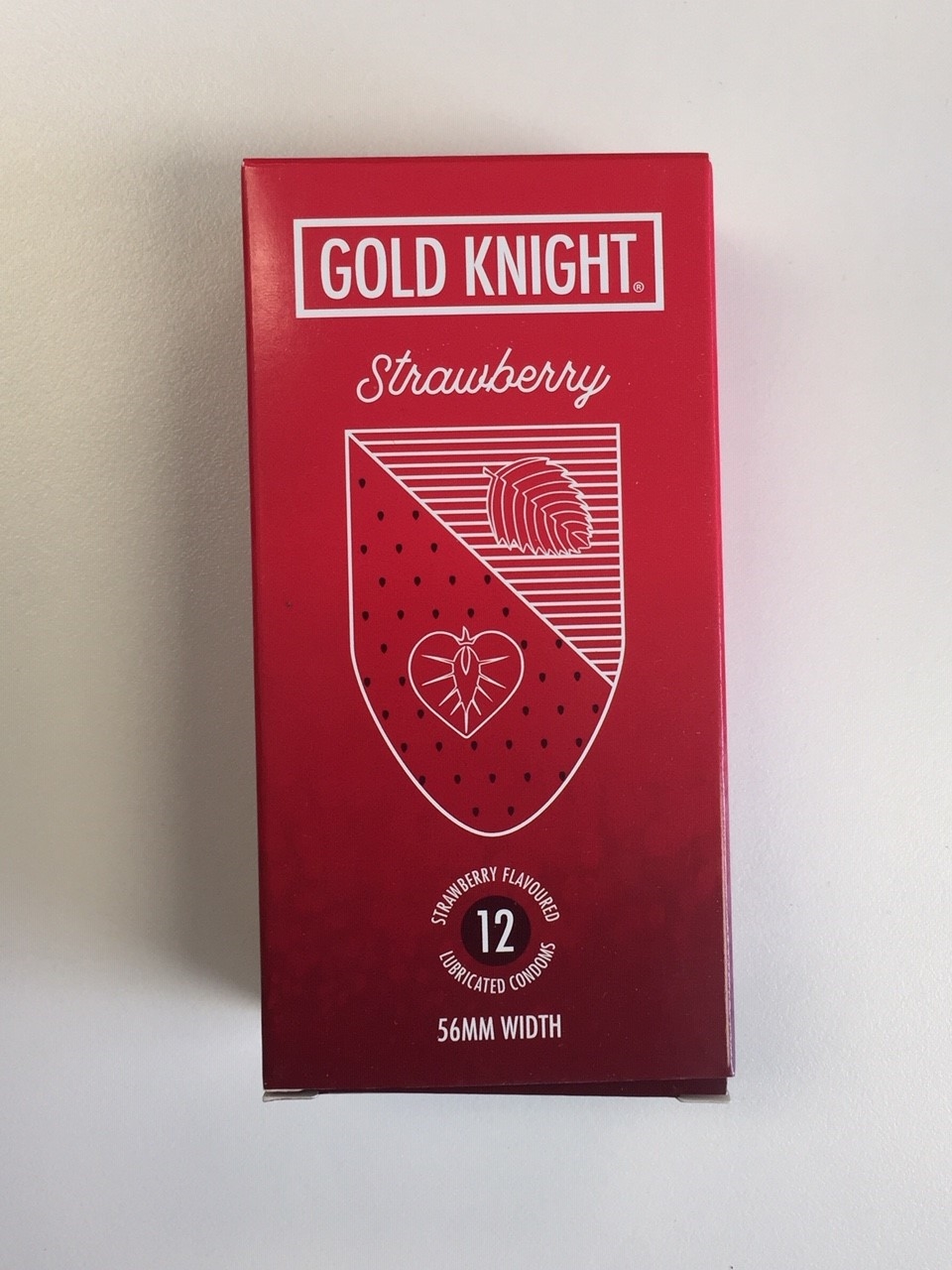 Gold Knight Condoms - Strawberry Flavoured - Box of 12