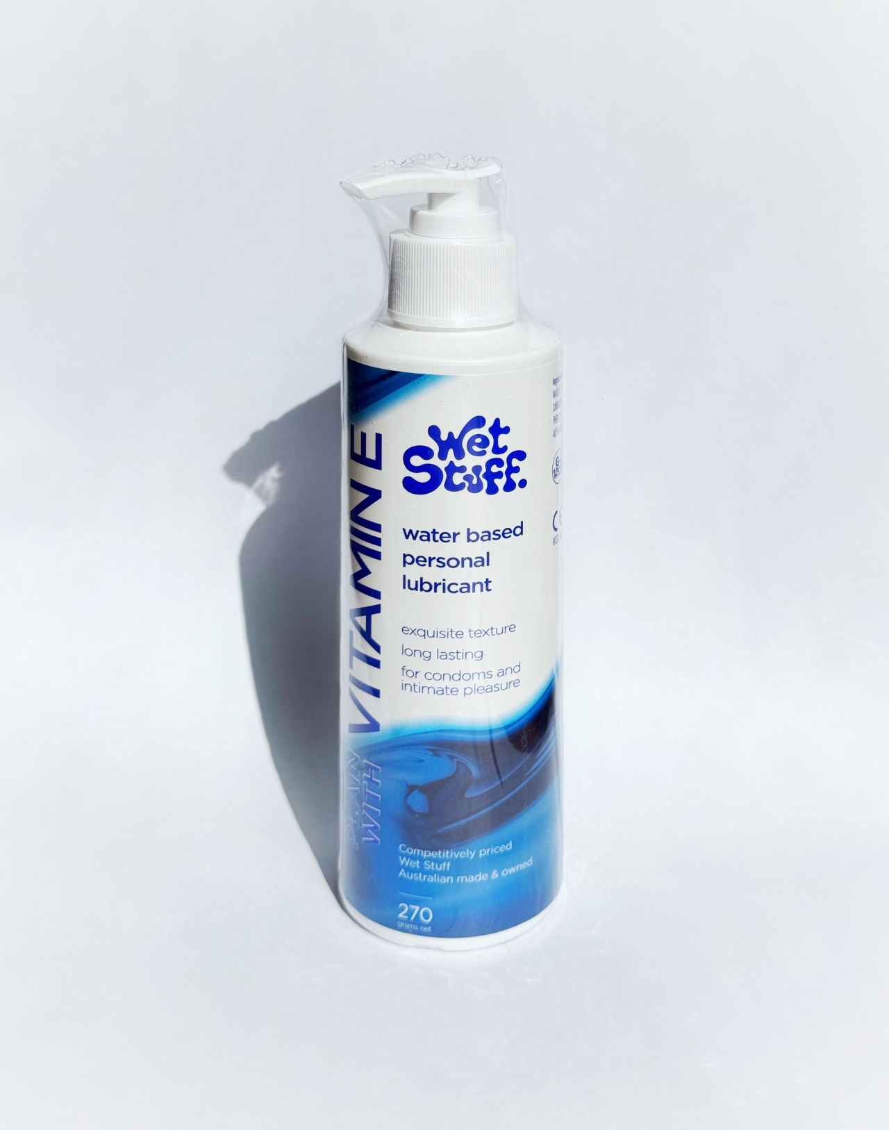 Wet Stuff Plain water based lubricant with Vit. E 270gram pump