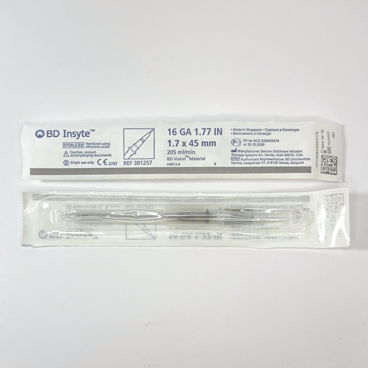 BD Insyte 16 gauge Catheter